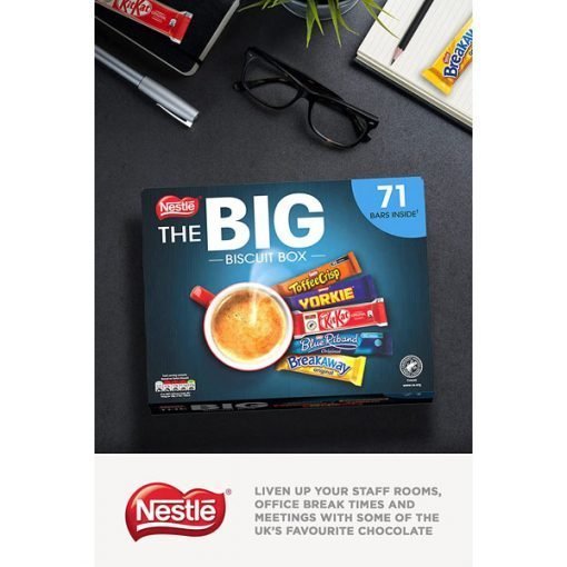 Nestle 1.4KG of Chocolate 71 x Chocolate Bars The Big Biscuit Box