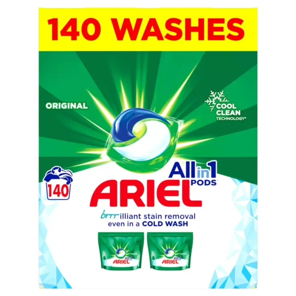 Ariel All in One Pods, 140 Wash