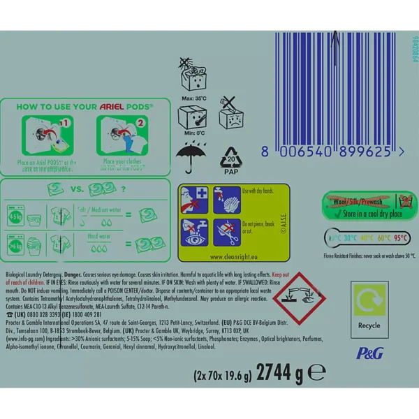 Ariel All in One Pods, 140 Wash