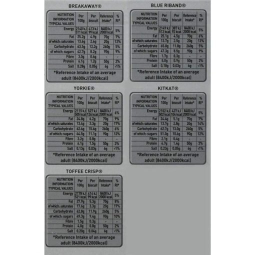 Nestle 1.4KG of Chocolate 71 x Chocolate Bars The Big Biscuit Box