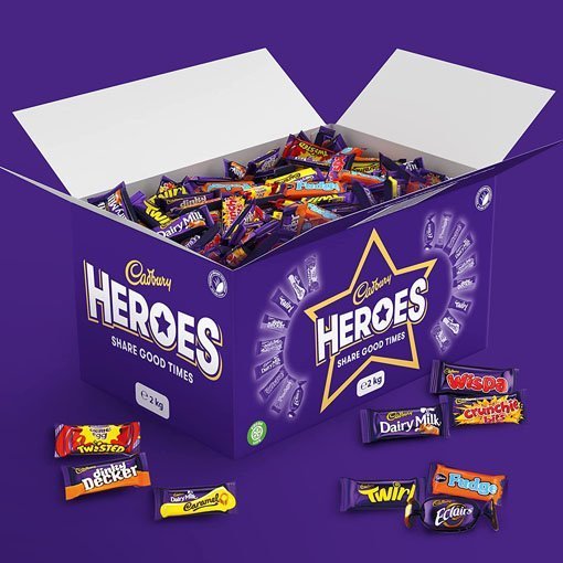 Cadbury Heroes Chocolate Bulk 2 KG Sharing Box
