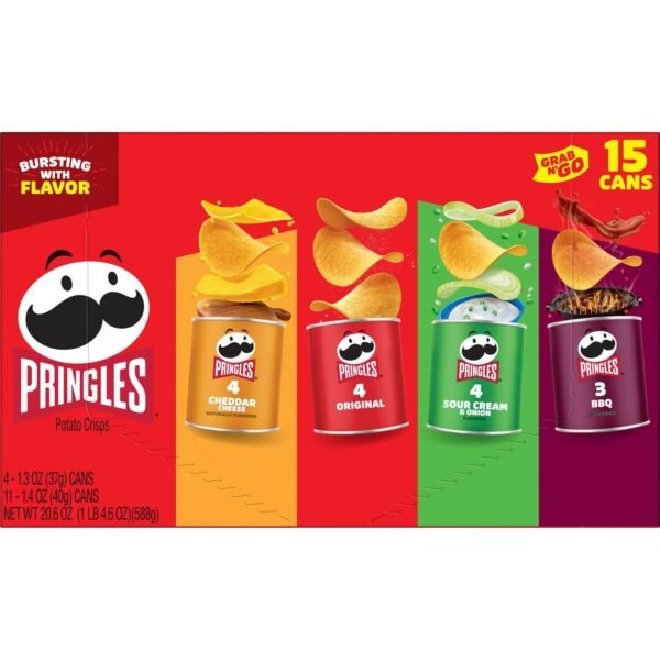 Pringles Variety Pack Potato Crisps Chips. 20.6 oz. 15 Count