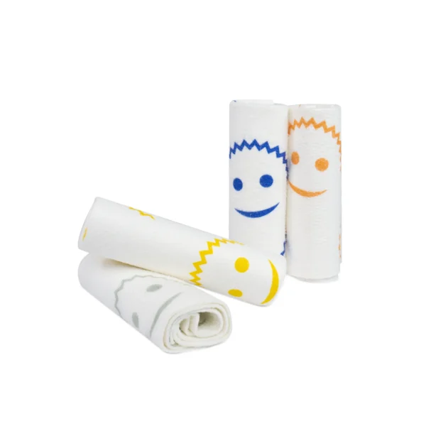 Scrub Daddy Streak-Free Dusting Cloths, Multi-Purpose for Glass, Kitchen, 4 Pack, Multicolor