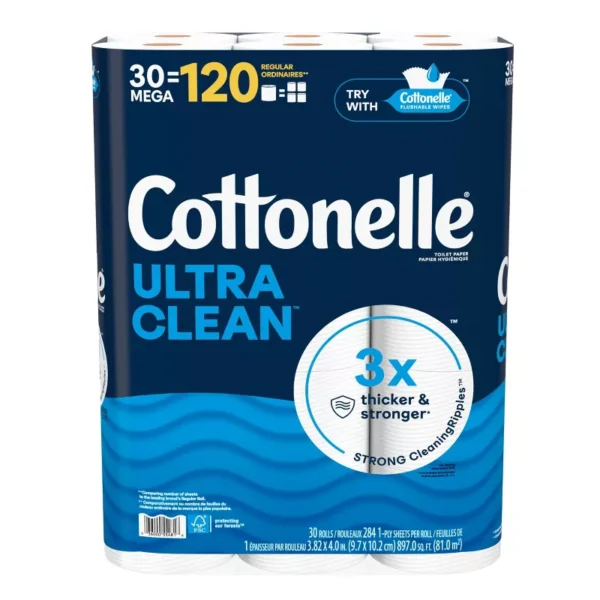 Cottonelle Ultra Clean Strong Toilet Paper