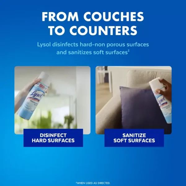 Lysol Crisp Linen Disinfectant Spray - 19oz/2ct