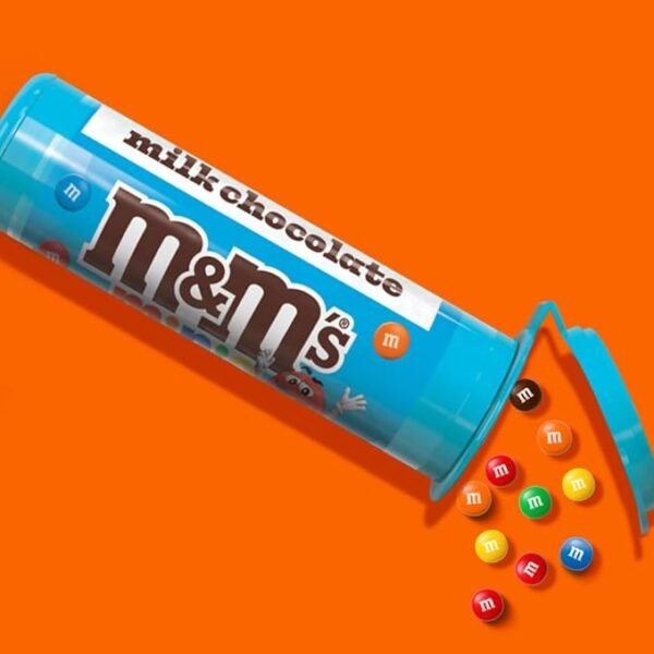 M&M'S Milk Chocolate MINIS Size Candy 1.08-Ounce Tube 24-Count